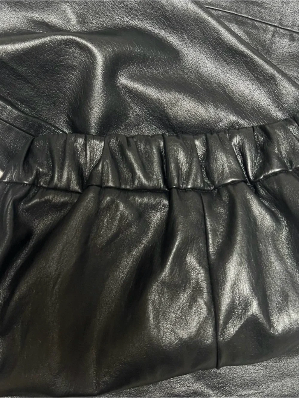 Annie Bing Koa Pant Black Vegan Leather Size Large